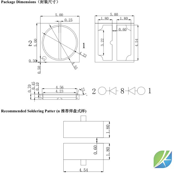 5050 bottom test EMC bracket imitation Philips high voltage 4W 24V blue light 450-460nm plant lighting LED